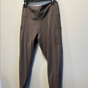 Nike Taupe/Olive Leggings with Side Pockets